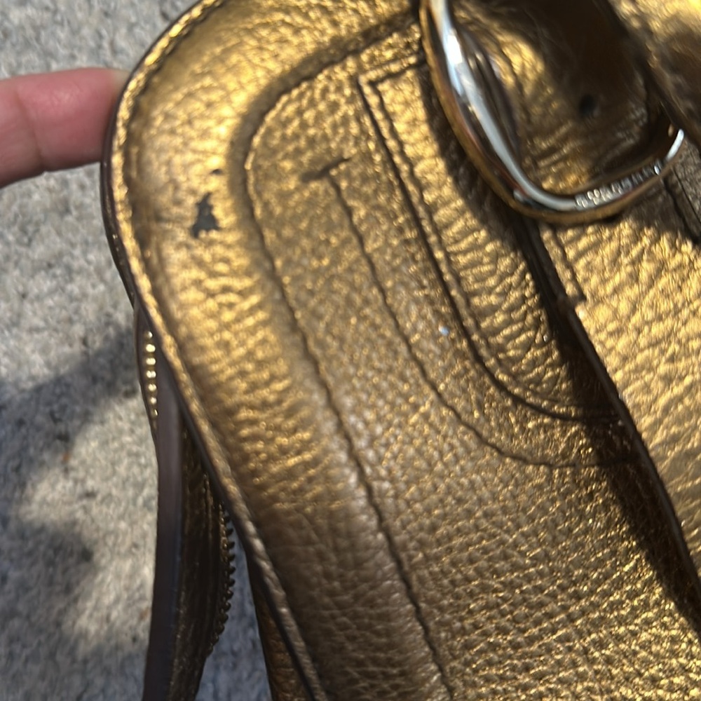 Vintage authentic Burberry bronze handbag - Picture 5 of 7